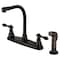 Kingston Brass KB715ACLSP Centerset Kitchen Faucet with Side Sprayer, Oil Rubbed Bronze KB715ACLSP - alternate 1